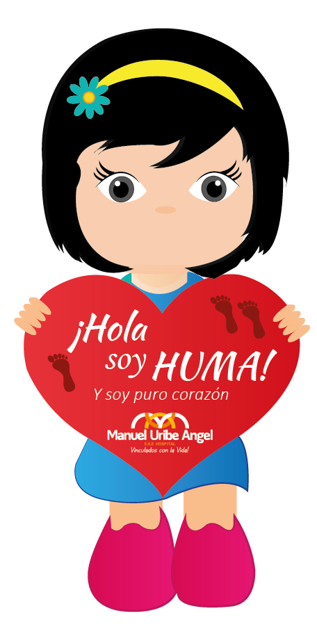 Huma, personaje de la campaña de humanización del Hospital Manuel Uribe Ángel